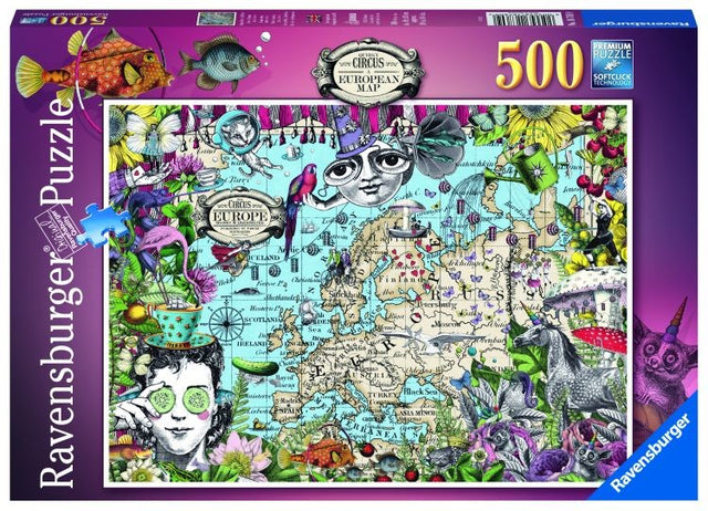 RBURG - EUROPEAN MAP, QUIRKY CIRCUS 500PC