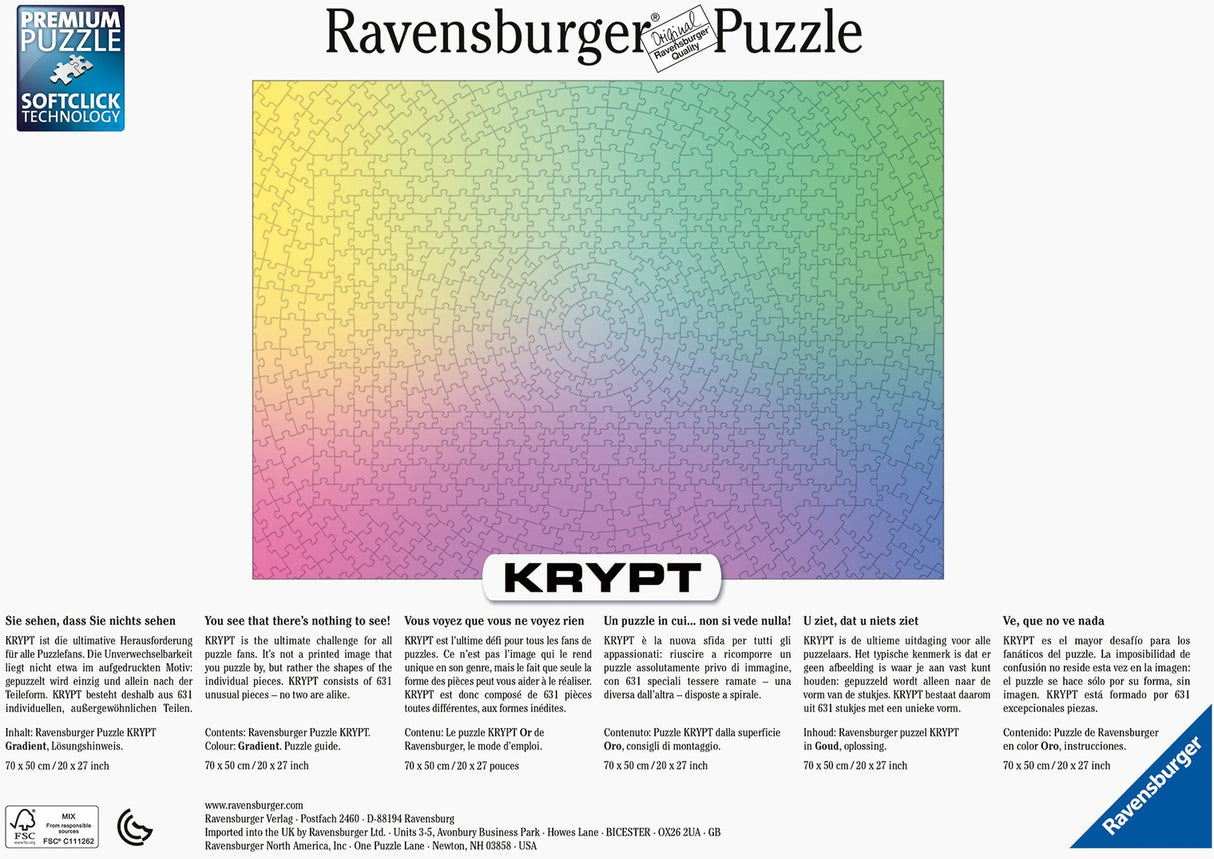 RAVENSBURGER KRYPT GRADIENT 631PC