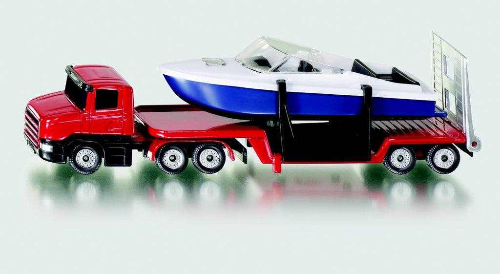 SIKU - LOW LOADER WITH BOAT