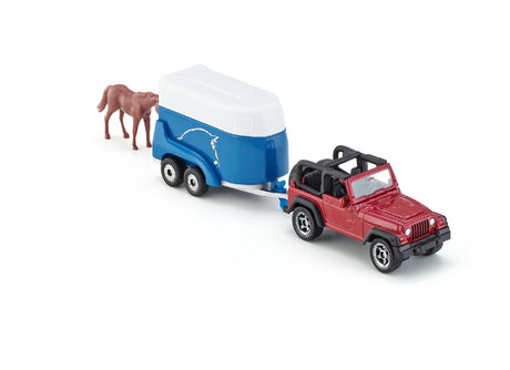 SIKU - JEEP WITH HORSE TRAILER