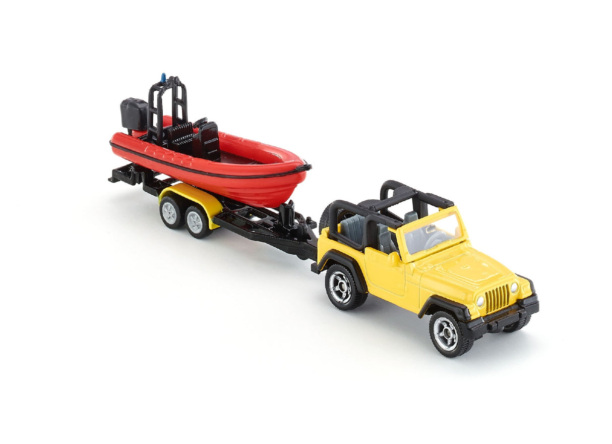 SIKU - JEEP WITH BOAT