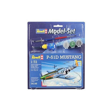 Revell 1/72 P-51D Mustang Model Set with Paint
