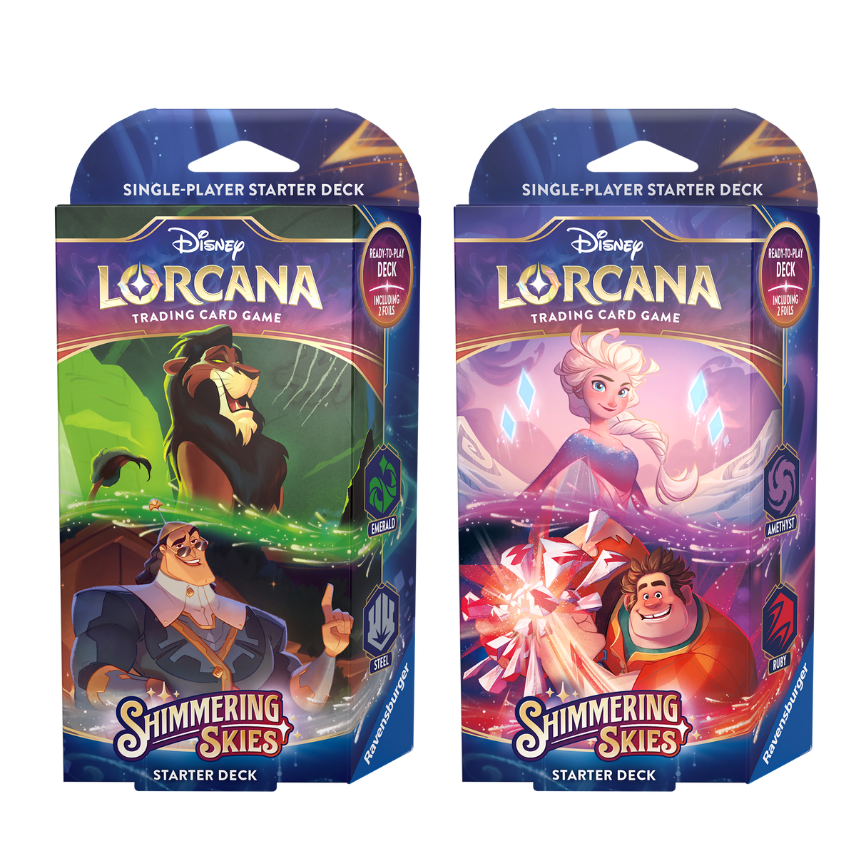 DISNEY LORCANA S5 Shimmering Skies Starter Deck B- Emerald & Steel