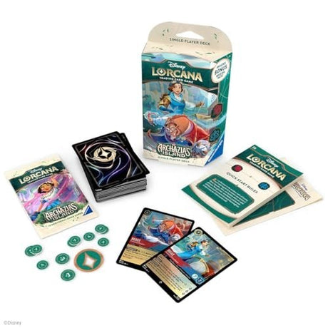 DISNEY LORCANA S7 ARCHAZIA'S ISLAND SINGLE PLAYER DECK ASST - RUBY & SAPPHIRE