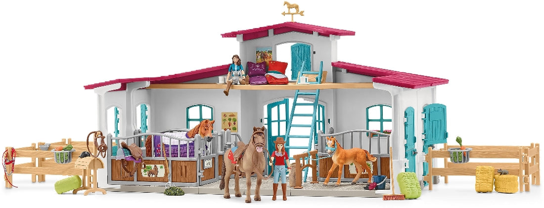 Schleich Horse Club Lakeside Riding Center Toy Playset, 5 to 12 Years, Multi-Colour (42567)