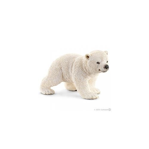 Schleich Wild Life, Realistic Arctic Animal Toys for Kids, Baby Polar Bear Cub Toy Figurine, Ages 3+