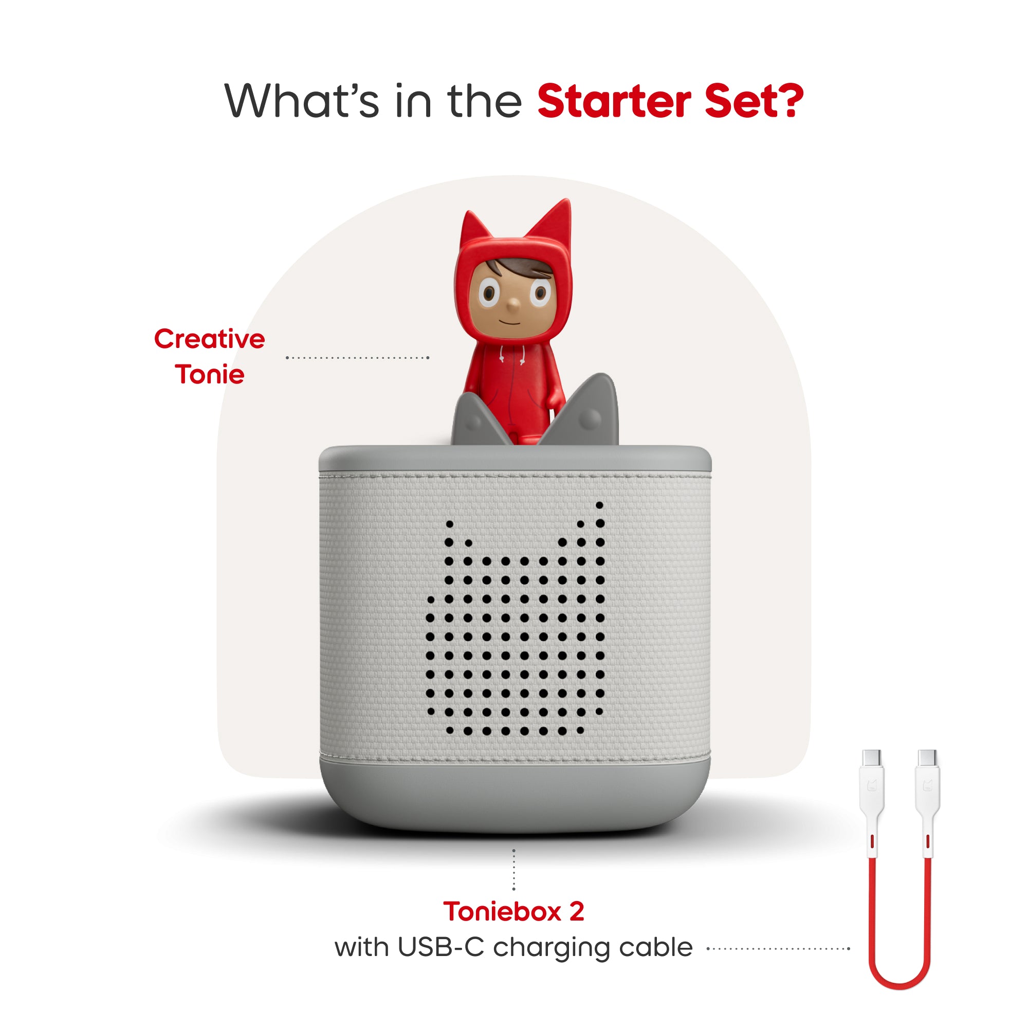 Tonies® Toniebox 2 Starter Set with Creative Tonie Rubie - Moon