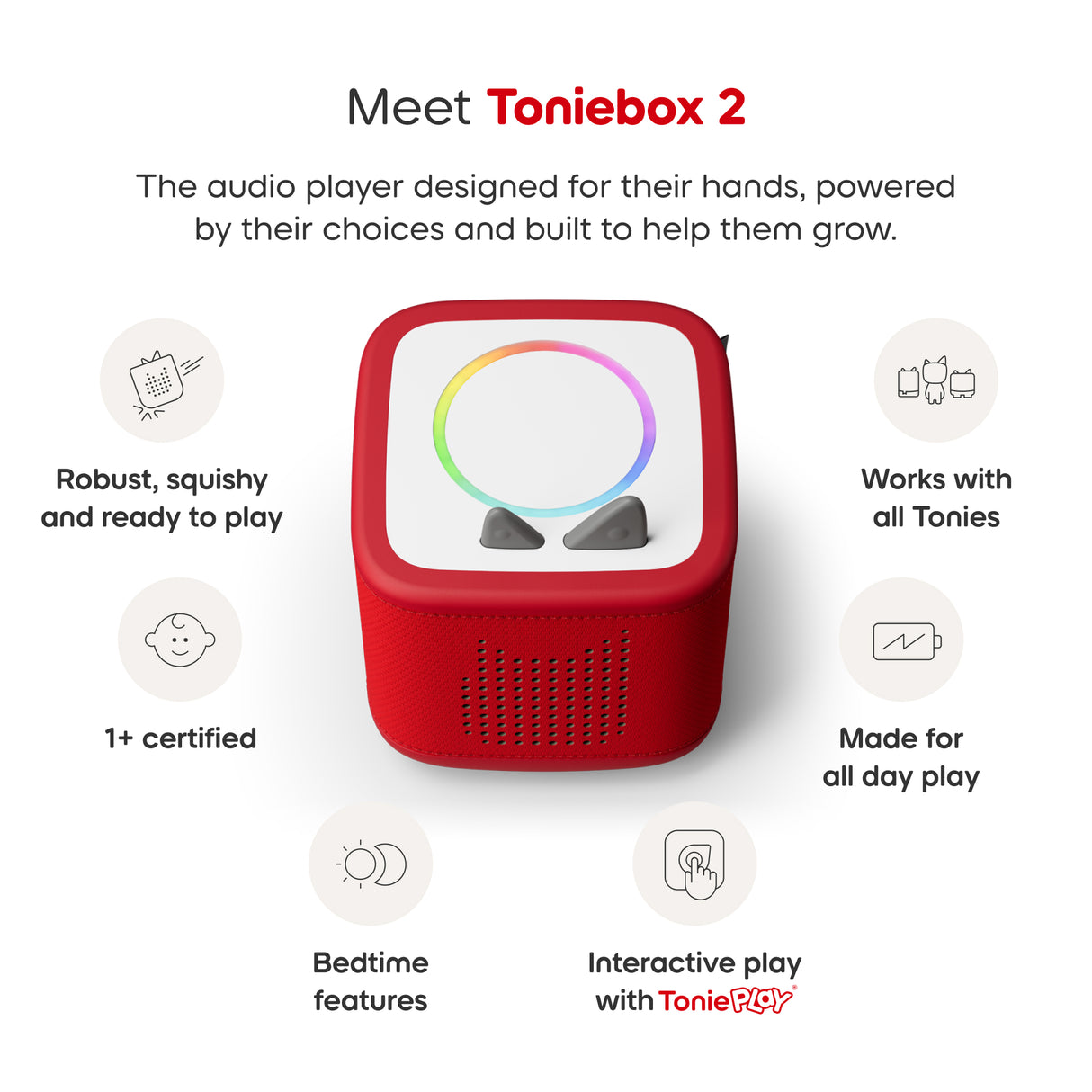 Tonies® PAW Patrol Toniebox 2 Full Play Set - Sunset Red