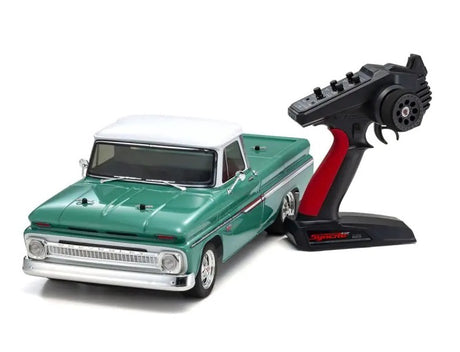 KYOSHO 1/10 EP 4WD FAZER MK2 1966 CHEVY C10 FLEETSIDE PICKUP LIGHT GREEN [34435T1]