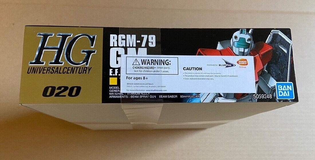 Gundam Mobile Suit Gundam Rgm-79 Gm High Grade 1:144 Scale Model Kit