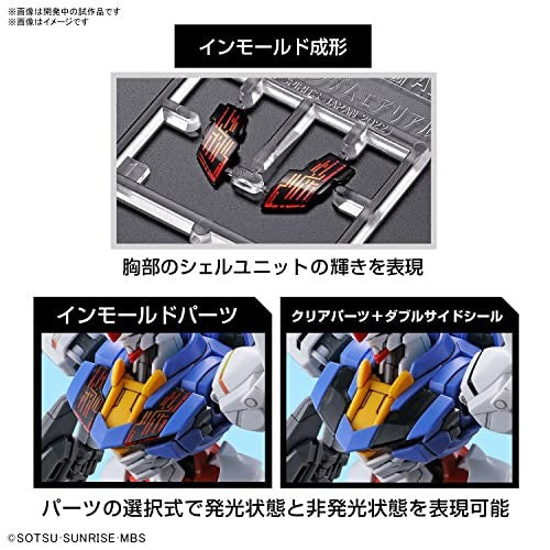 Bandai HG Mobile Suit Gundam Witch of Mercury Gundam Aerial 1/144 Scale Color Coded Plastic Model