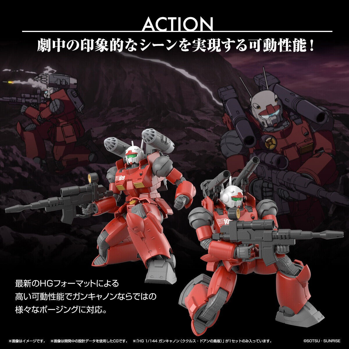 Mobile Suit Gundam: Cucuruz Doan's Island Guncannon High Grade 1:144 Scale Model Kit