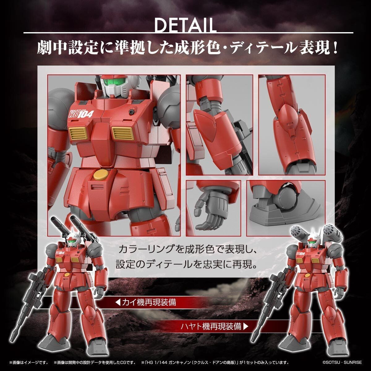 Mobile Suit Gundam: Cucuruz Doan's Island Guncannon High Grade 1:144 Scale Model Kit