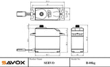 SAVOX BUGET 8kg Std. SERVO MG