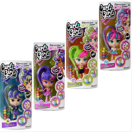 Curli Girls Magicurl Dolls Asst