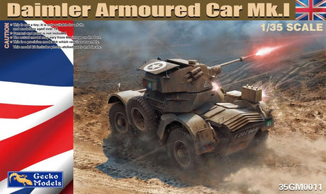 Gecko 1/35 Scale Daimler Armoured Car Mk. 1 Model Kit
