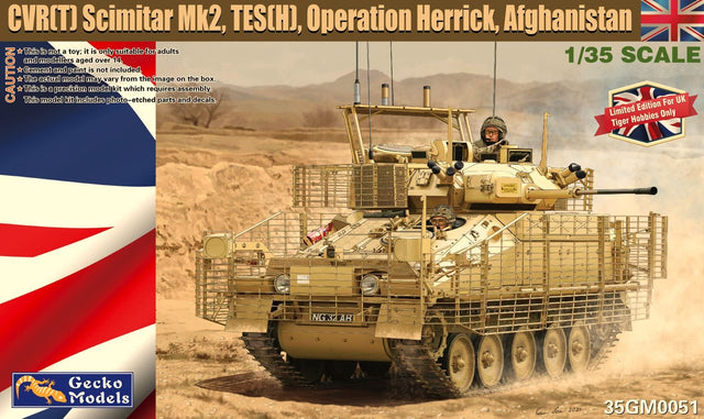 Gecko 1/35 Scale Scimitar Mk2 TES H Operation Herrick Model Kit