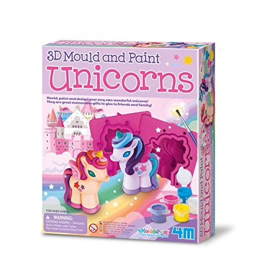 4M Mould & Paint 3d Glitter Unicorns