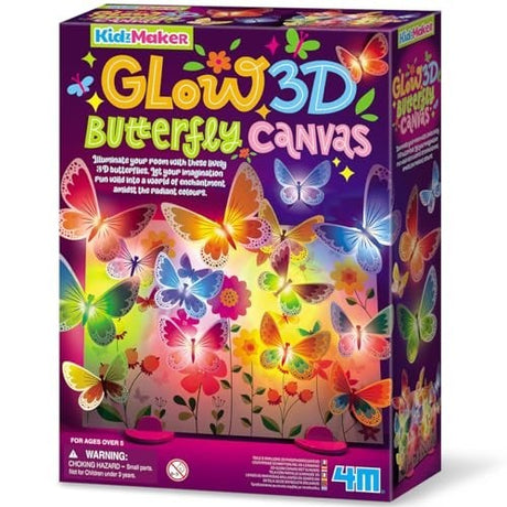 4M Kidzmaker - 3d Glow Butterfly Canvas