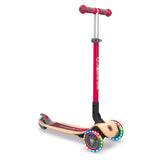 GLOBBER PRIMO FOLDABLE WOOD LIGHTS RED