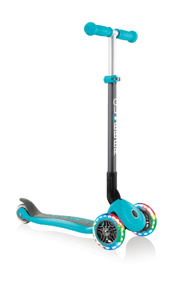 Globber Primo Foldable Lights W/ Ano Tbar - Teal