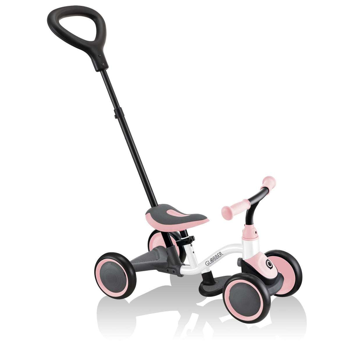 GLOBBER LEARNING BIKE 3IN1 - WHITE / PASTEL PINK