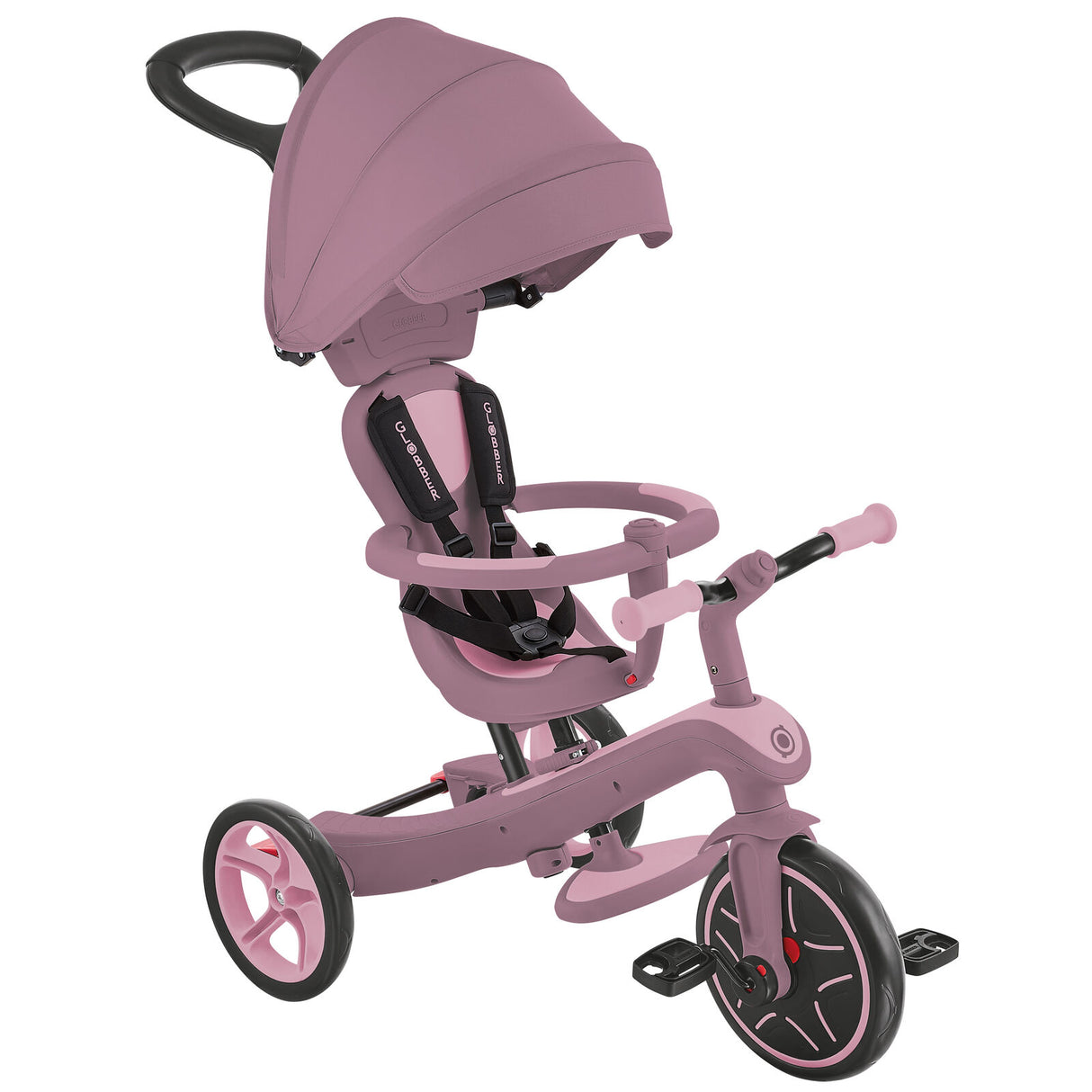 Globber Explorer Trike 4in1 Ecologic - Berry