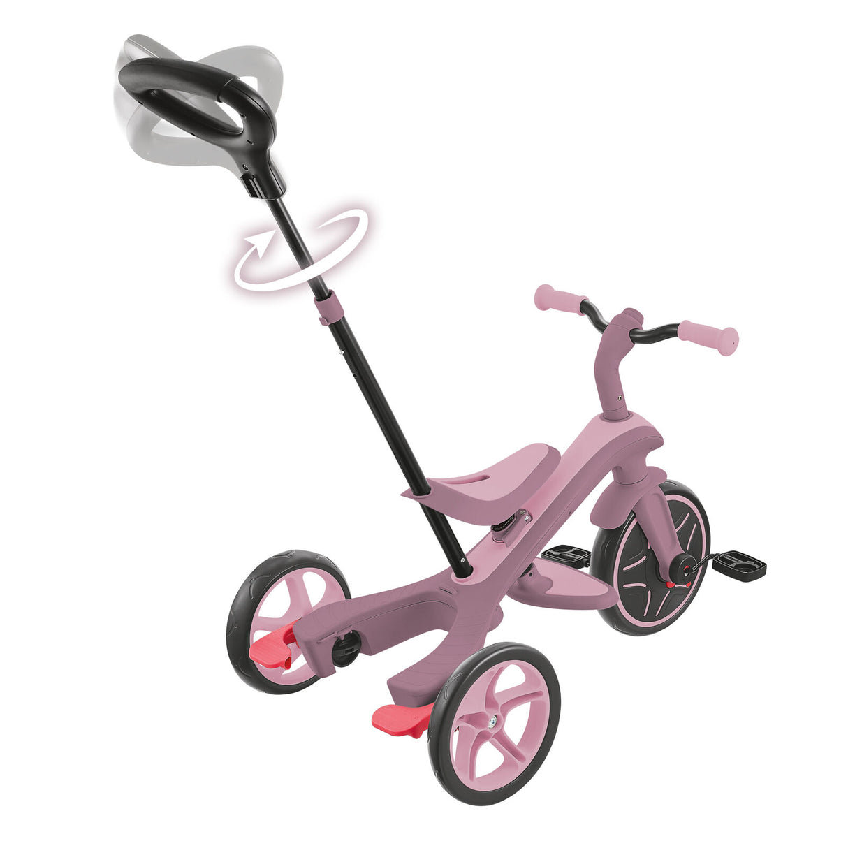 Globber Explorer Trike 4in1 Ecologic - Berry