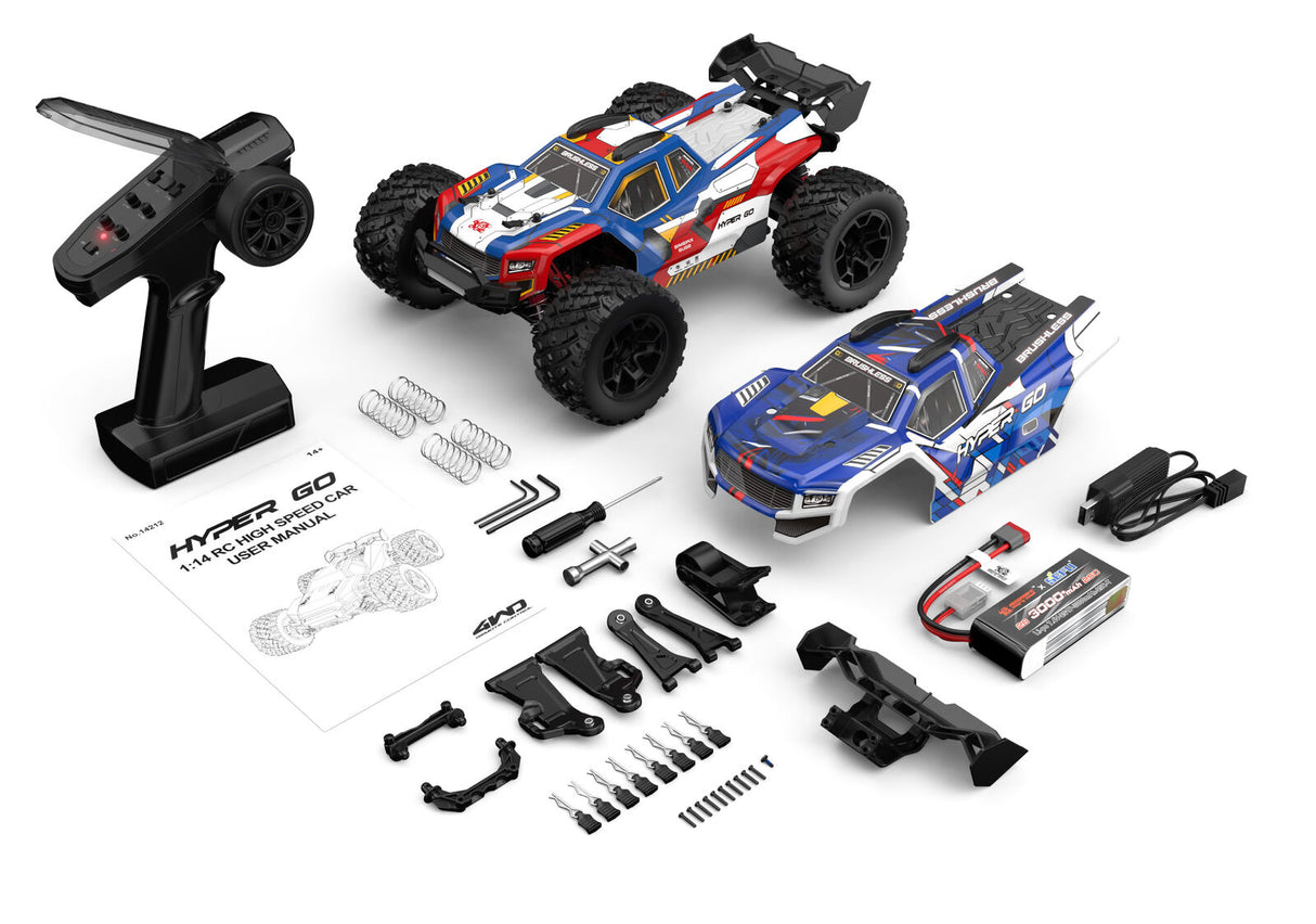 Mjx 1/14 Hypergo 2.4G 4Wd Brushless Rc
