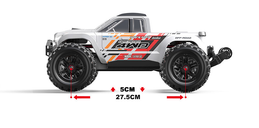 MJX 1/10 HYPER GO 4WD BRUSHLESS RC MONSTER TRUCK - WHITE