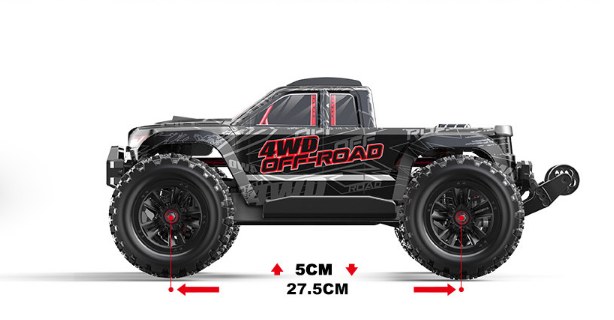 MJX 1/10 HYPER GO 4WD BRUSHLESS RC MONSTER TRUCK - BLACK