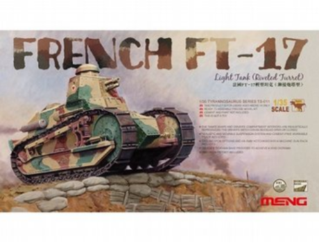 MENG 1/35 FRENCH FT-17 LIGHT TANK w/RIVETED TURRET