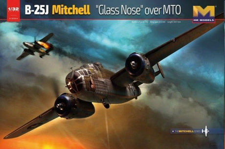 HK MODELS 1/32 B-25J Mitchell Glass Nose Over MTO