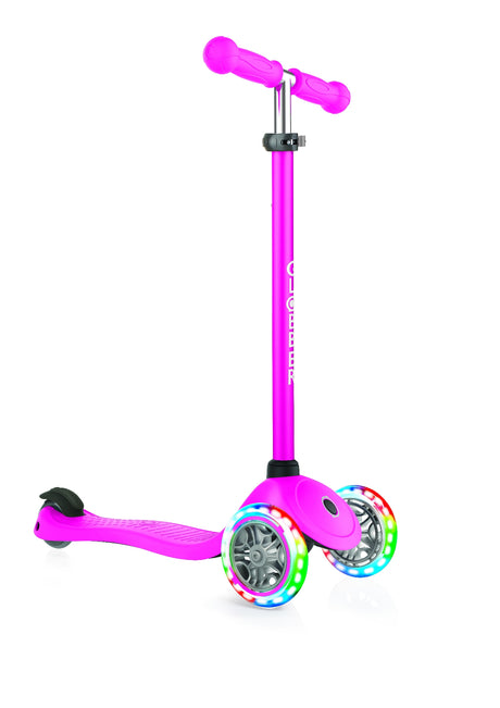 GLOBBER PRIMO LIGHTS W/ ANODIZED TBAR - NEON PINKSCOOTER