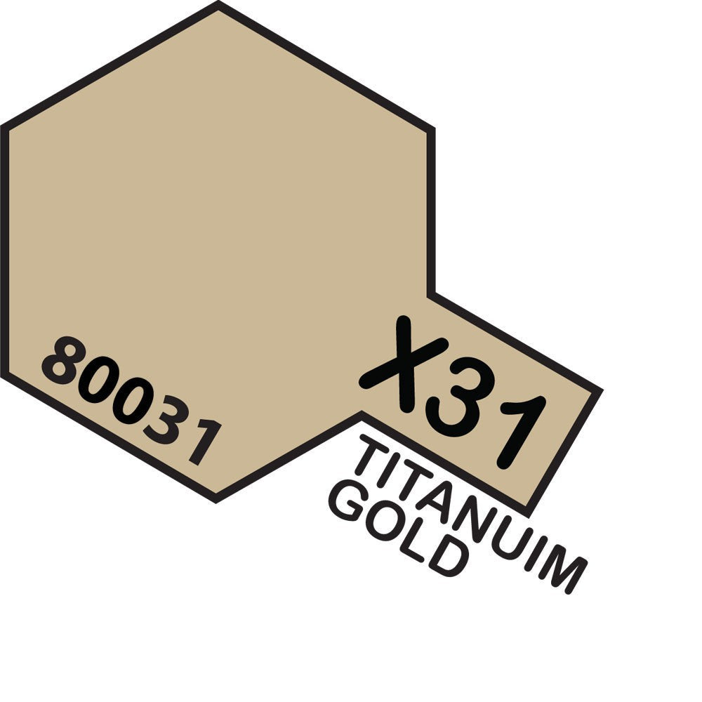 TAMIYA X-31 TITANIUM GOLD ENAMEL 2