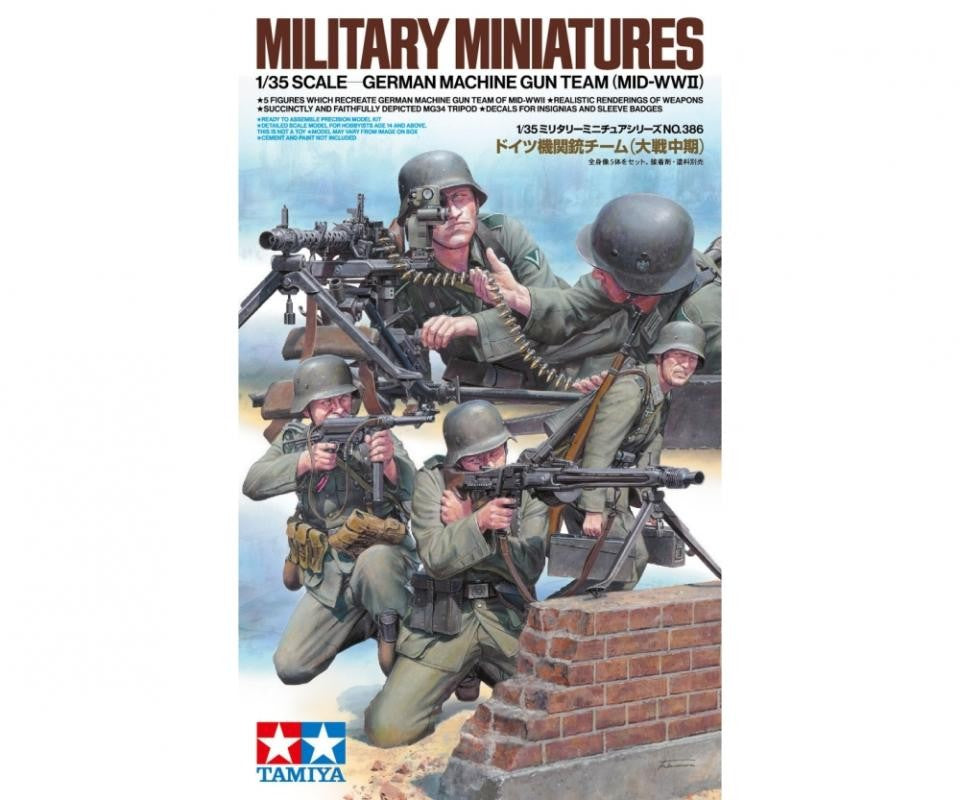 TAMIYA 1/35 GERMAN MG TEAM MID-WWII