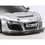 TAMIYA AUDI R8 LMS 2008 - SILVER PAINTED BODY (TT-02)