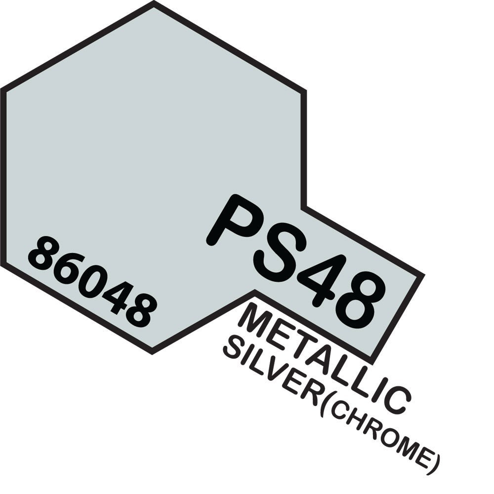 Tamiya Ps-48 Semi-gloss Silver Alumin