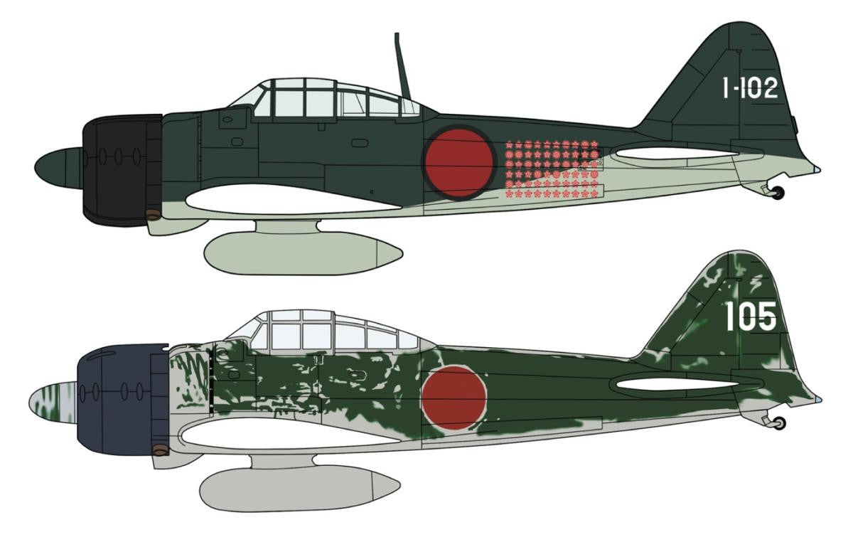 Hasagawa 1/72 Mitsubishi A6M2B/A6M3 Zero Fighter Type 21/22 'Rabaul Ace Set"