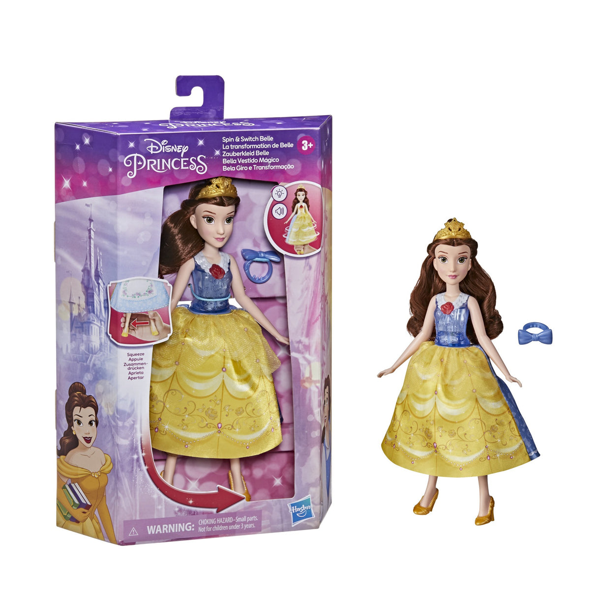 DISNEY PRINCESS SPIN & SWITCH - BELLE