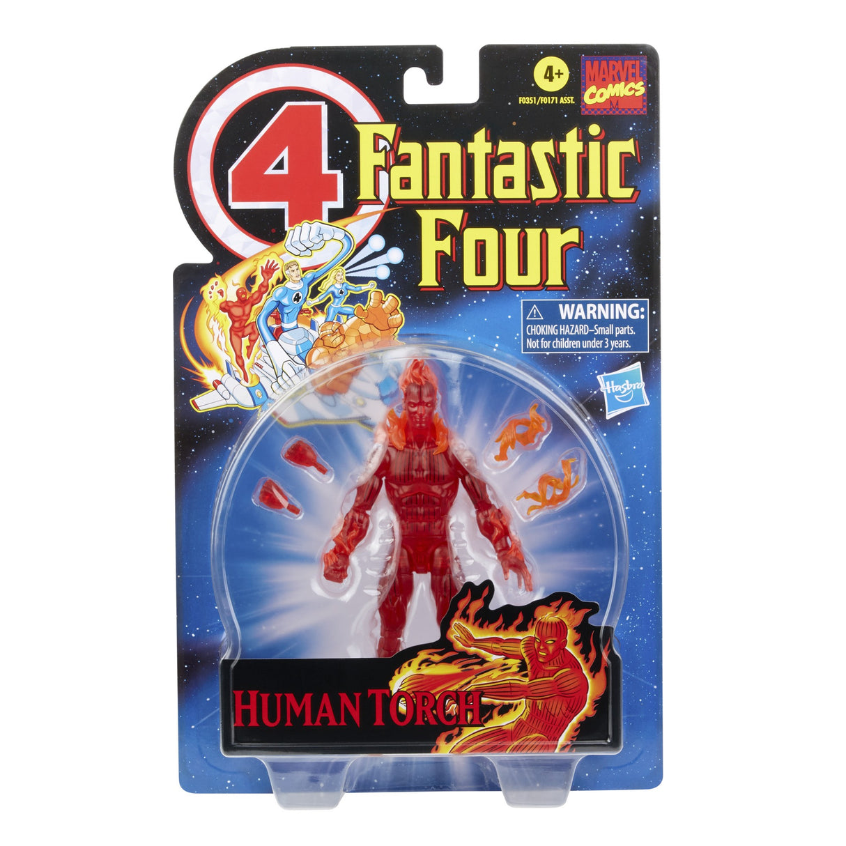 MARVEL LEGENDS FANTASTIC 4 RETRO FIGURE - HUMAN TORCH