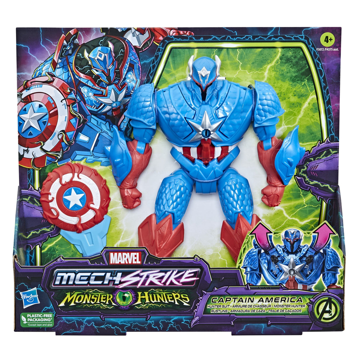 MARVEL MECHSTRIKE MONSTER HUNTERS DELUXE ASST - CAPTAIN AMERICA