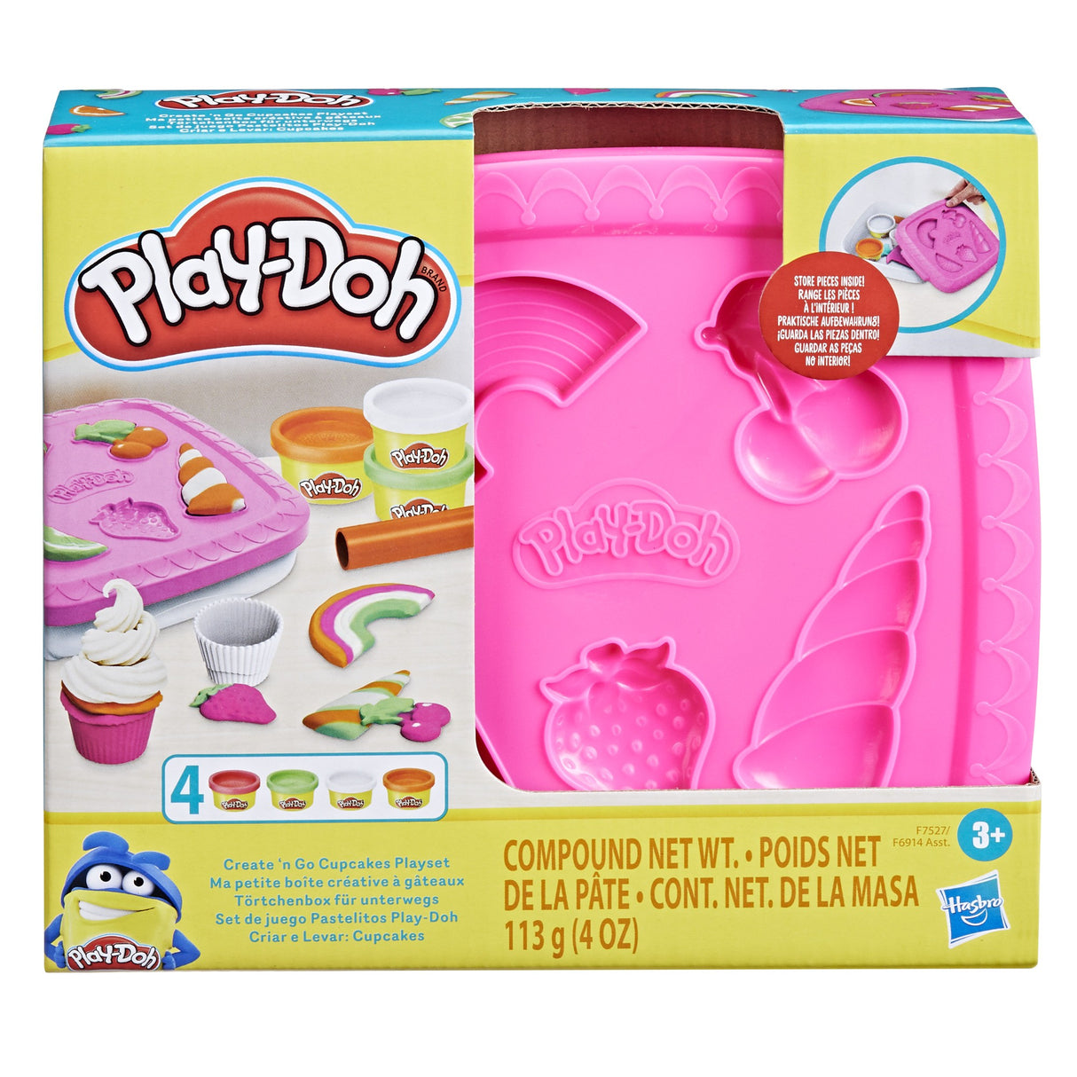 PLAY DOH CREATE 'N GO CUPCAKES PLAYSET