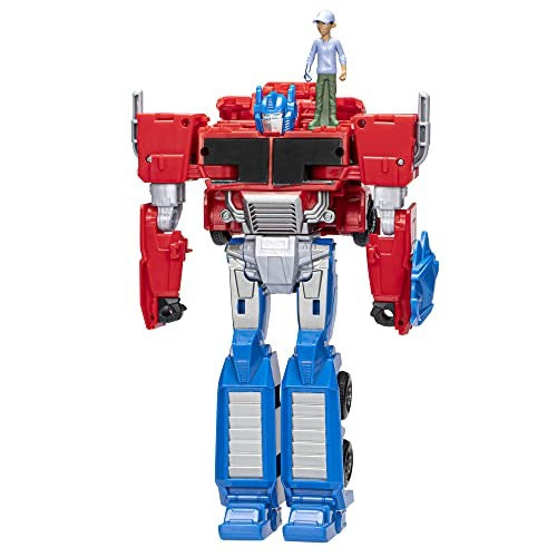 TRANSFORMERS EARTHSPARK SPIN CHANGER OPTIMUS PRIME & ROBBY MALTO