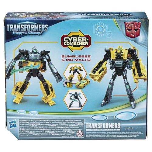 TRANSFORMERS EarthSpark Cyber-Combiner Bumblebee and Mo Malto
