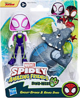 Spidey And Amazing Friends Marvel Dino-webs Ghost Spider And Rino Dino