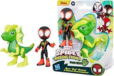 Spidey And Amazing Friends Marvel Dino-webs Miles Spin Morales & Marvel's Electrosaurus