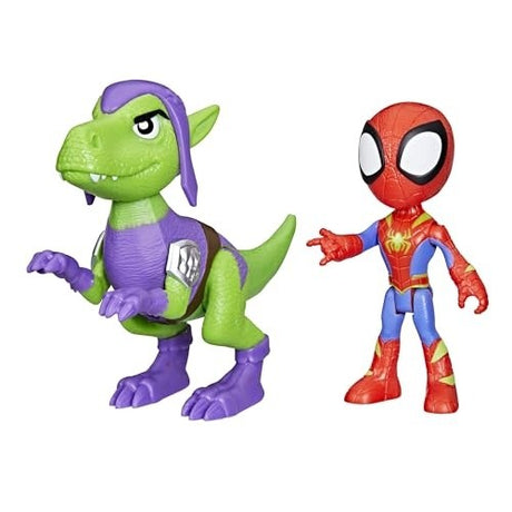 Spidey and Amazing Friends Marvel Dino-Webs Spidey and Goblin Raptor 
