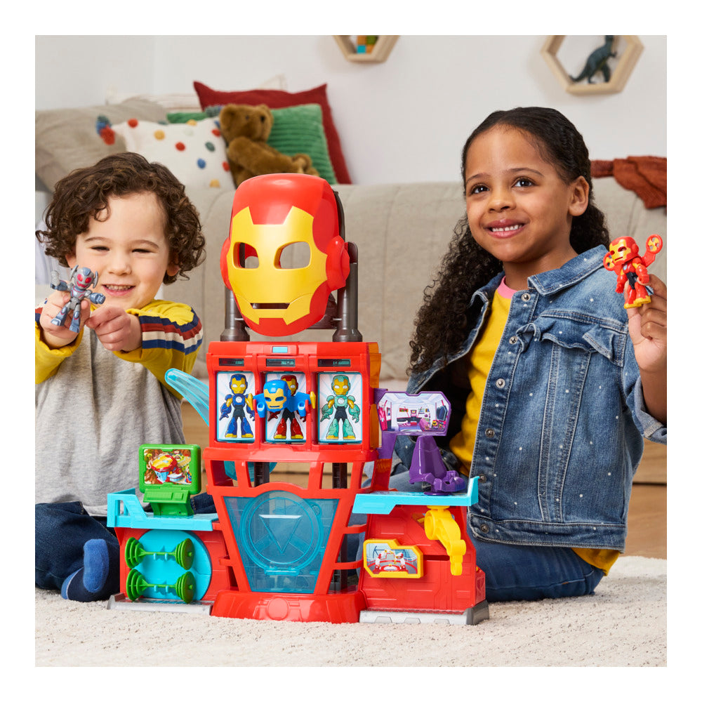 Iron Man And His Awesome Friends Iron Quarters Playset