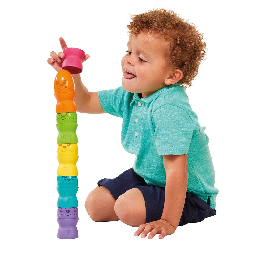 Tomy Hide & Squeak Egg Stacker